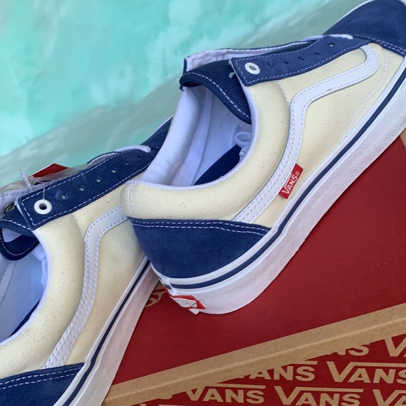VANS OLD SKOOL PRO SLY NAVY/CLASSIC WHITE MENS - Picture 14 of 15